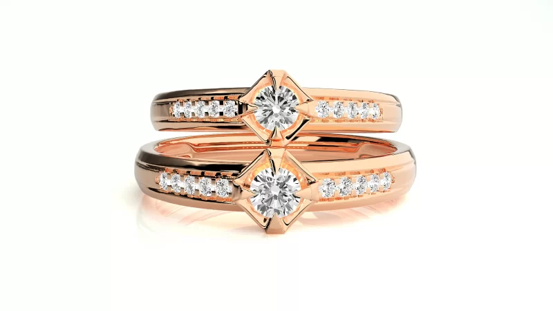 Verighete Cuplu Sparkling Fine Aur 18k Real Diamonds - Belize City