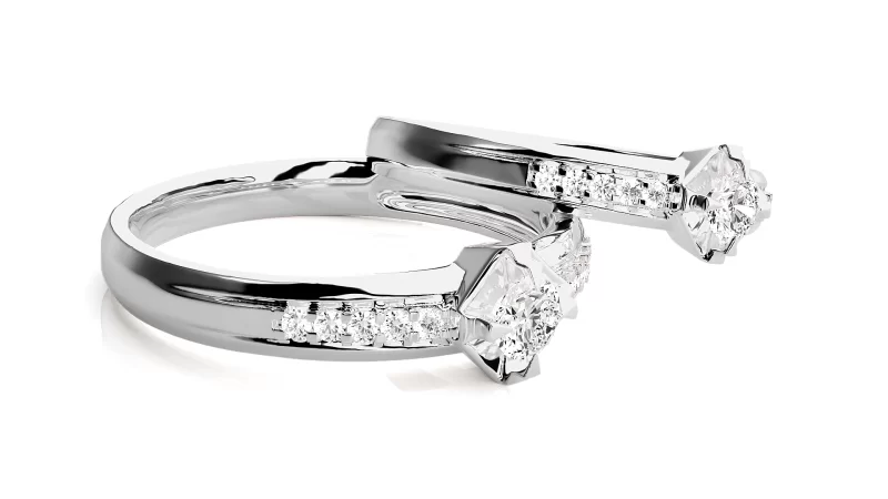 Verighete Cuplu Sparkling Fine Aur 18k Real Diamonds - Belize City