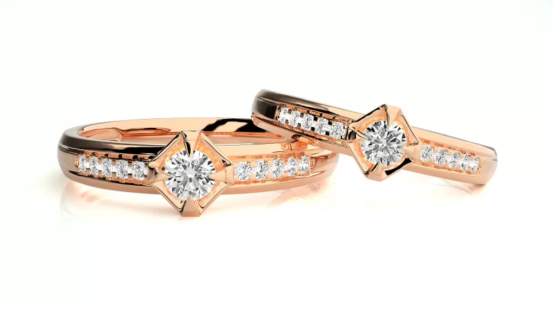 Verighete Cuplu Sparkling Fine Aur 18k Real Diamonds - Belize City