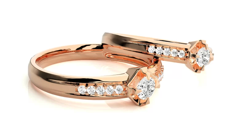 Verighete Cuplu Sparkling Fine Aur 18k Real Diamonds - Belize City