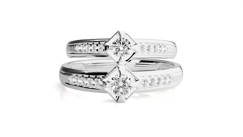 Verighete Cuplu Sparkling Fine Aur 18k Real Diamonds - Belize City