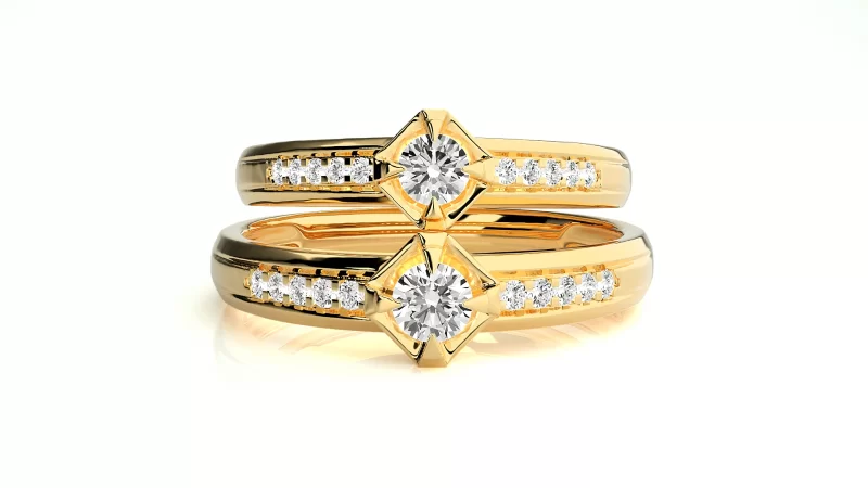 Verighete Cuplu Sparkling Fine Aur 18k Real Diamonds - Belize City