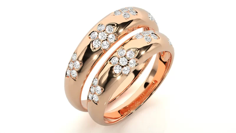 Verighete Cuplu Sparkling Fine Aur 18k Real Diamonds - San Ignacio
