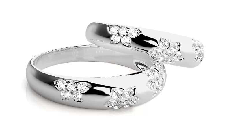 Verighete Cuplu Sparkling Fine Aur 18k Real Diamonds - San Ignacio