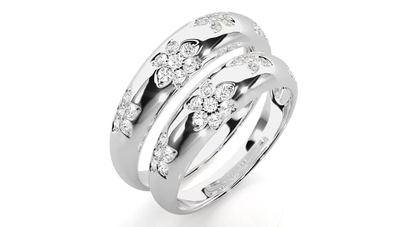Verighete Cuplu Sparkling Fine Aur 18k Real Diamonds - San Ignacio