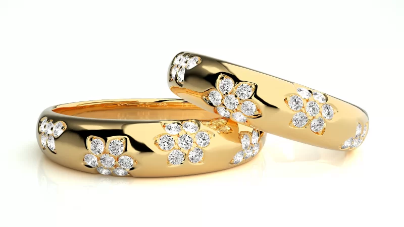 Verighete Cuplu Sparkling Fine Aur 18k Real Diamonds - San Ignacio