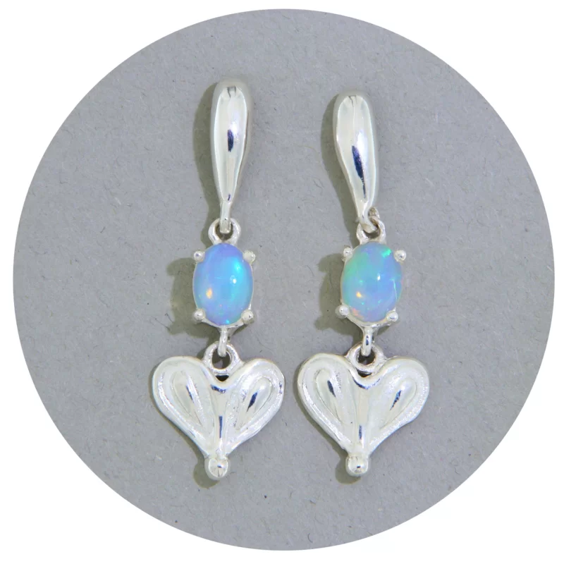 Cercei Argint 925 Opal Natural - Lux si Armonie
