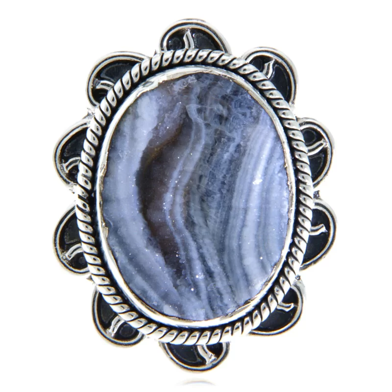 Inel Argint 925 Desert Druzy Natural - Rafinament si Farmec Rustic