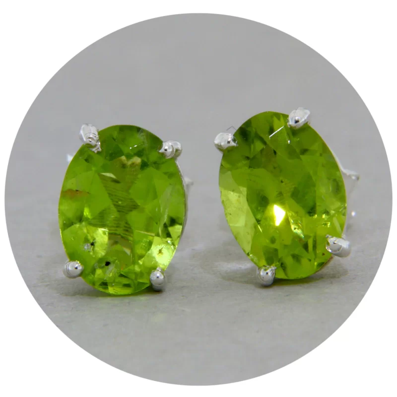 Cercei Argint 925 Peridot Natural - Prospetime si Echilibru