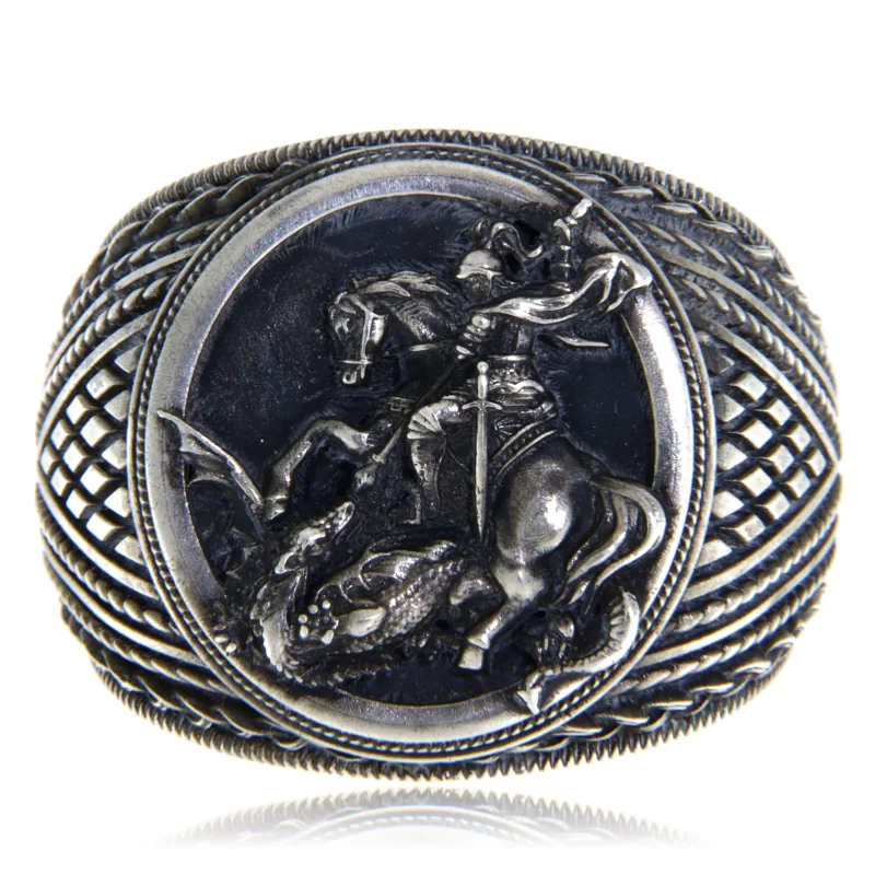 Ghiul Argint 925 Sfantul Gheorghe - Curaj si Protectie