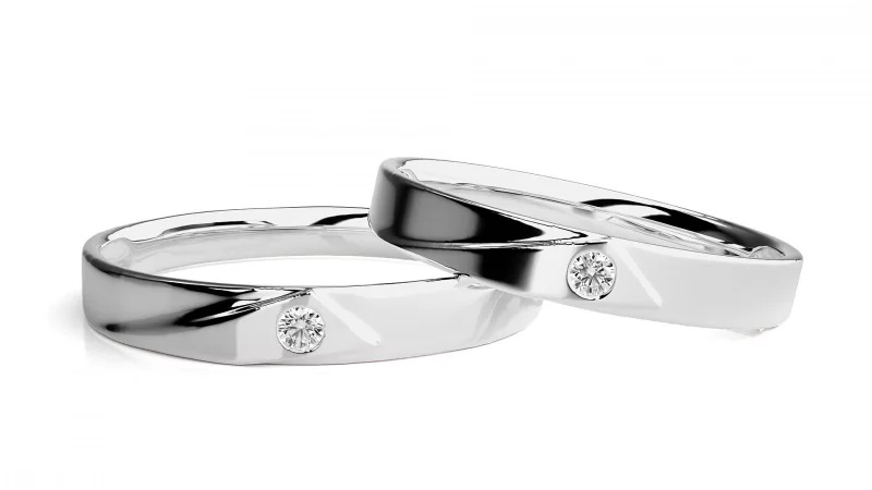 Verighete Cuplu Pure Elegance Aur 18k Genuine Diamonds - Caracas