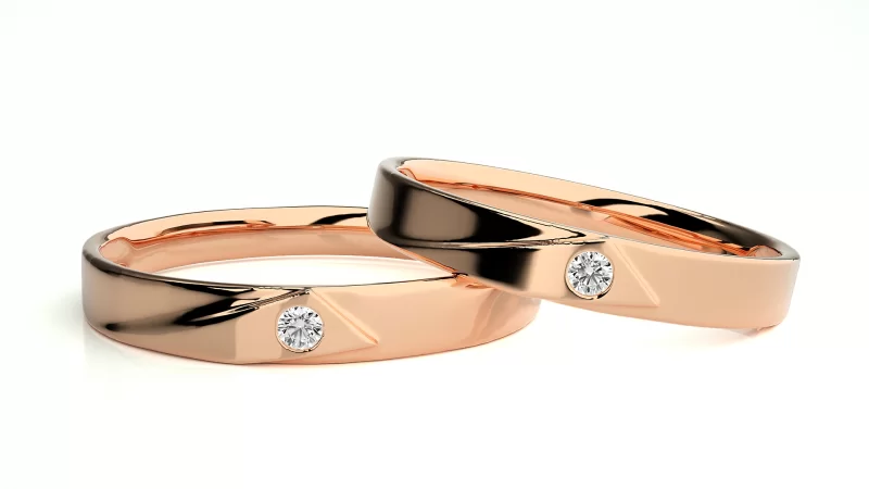 Verighete Cuplu Pure Elegance Aur 18k Genuine Diamonds - Caracas