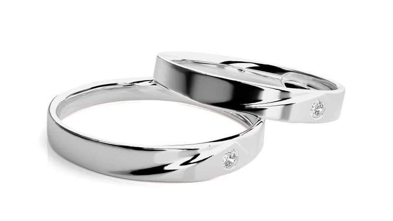 Verighete Cuplu Pure Elegance Aur 18k Genuine Diamonds - Caracas
