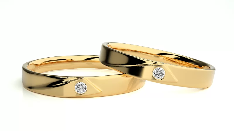 Verighete Cuplu Pure Elegance Aur 18k Genuine Diamonds - Caracas