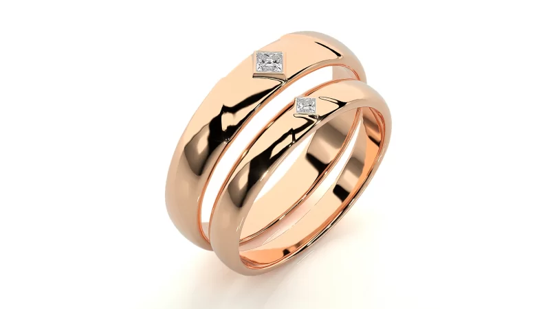 Verighete Cuplu Luxurious Aur 18k Natural Diamonds - Palencia