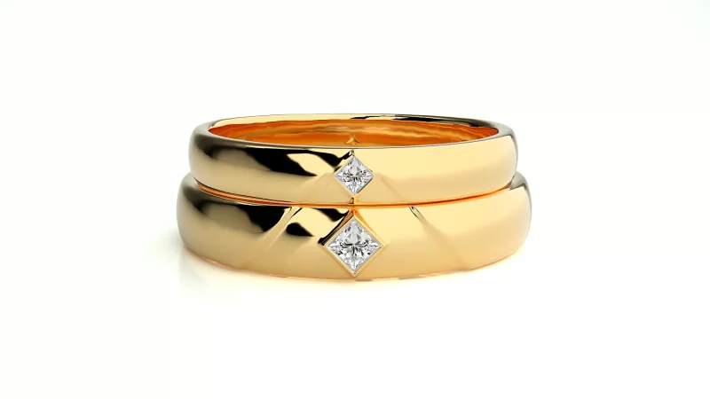 Verighete Cuplu Luxurious Aur 18k Natural Diamonds - Palencia