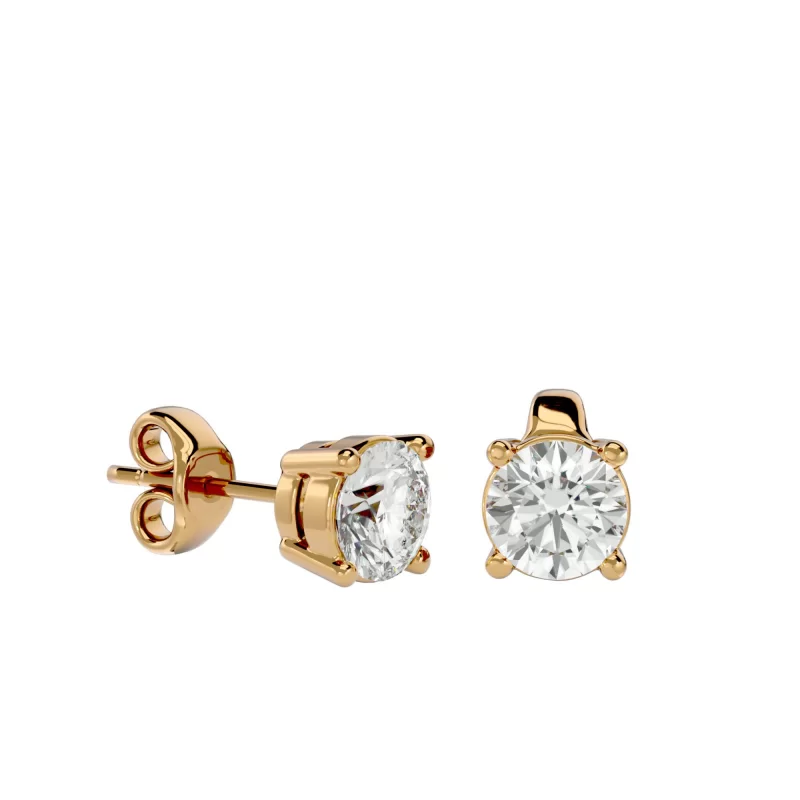 Cercei Aur Classic Stud Aur 18k Real Diamonds - Ariana
