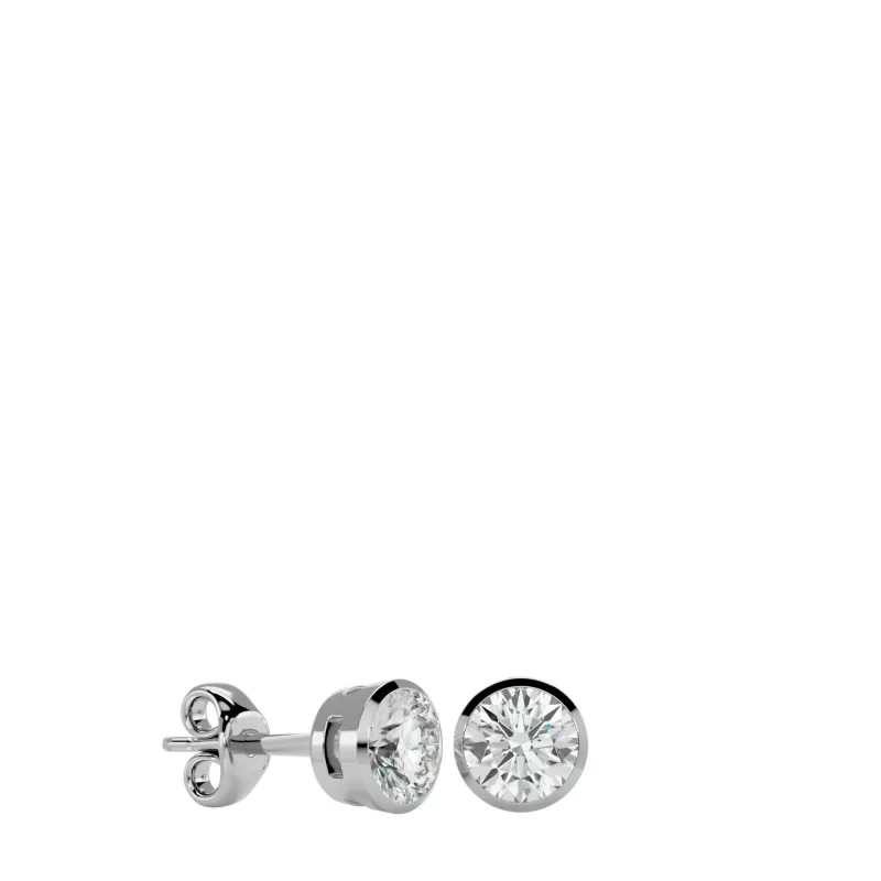 Cercei Aur Delicate Stud Aur 18k Genuine Diamonds - Carolina