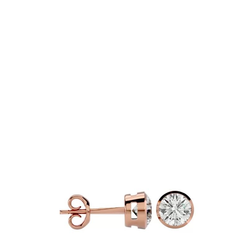 Cercei Aur Delicate Stud Aur 18k Genuine Diamonds - Carolina