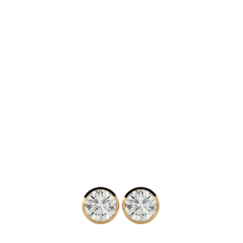 Cercei Aur Delicate Stud Aur 18k Genuine Diamonds - Carolina