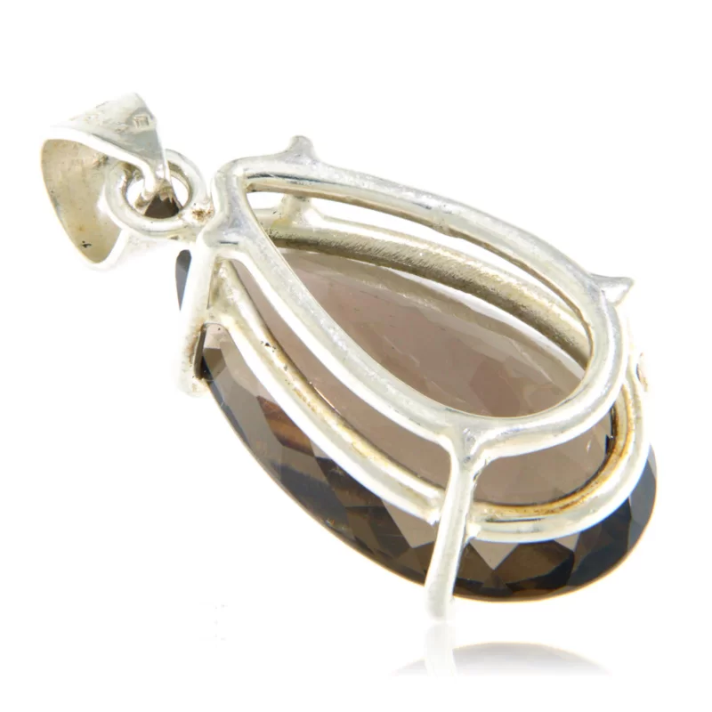 Pandantiv Argint 925 Cuart Fumuriu Natural - Eleganta si Energie
