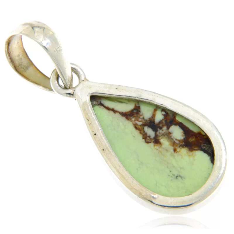 Pandantiv Argint 925 Crisopraz Natural - Eleganta Verde