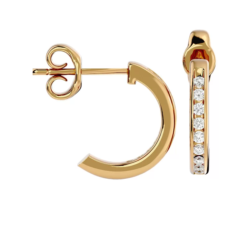 Cercei Aur 18k Diamante  - Olga