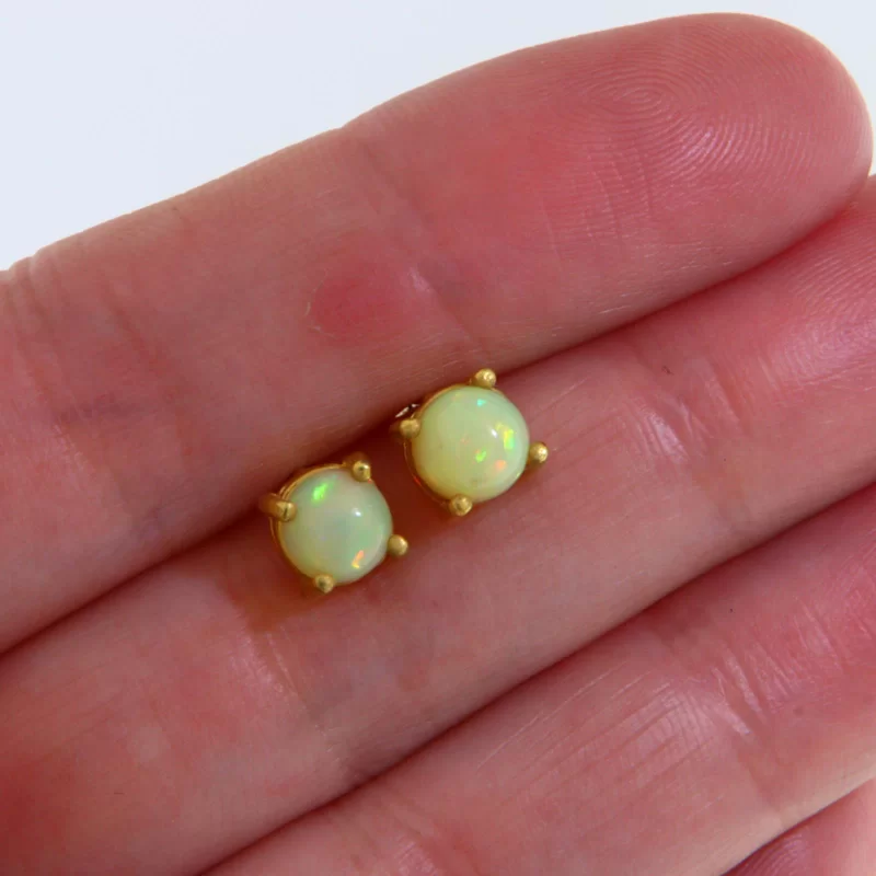 Cercei Argint 925 Auriti Opal Natural - Eleganta Atemporala