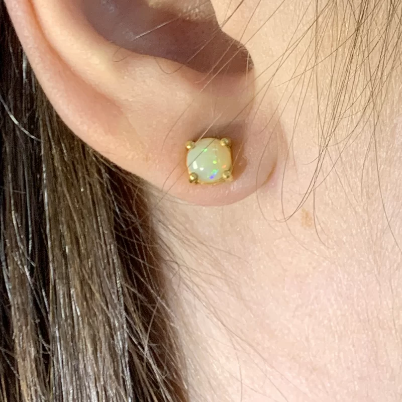 Cercei Argint 925 Auriti Opal Natural - Eleganta Atemporala