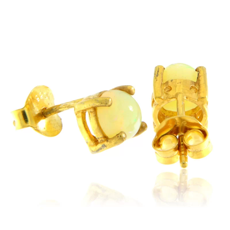 Cercei Argint 925 Auriti Opal Natural - Eleganta Atemporala