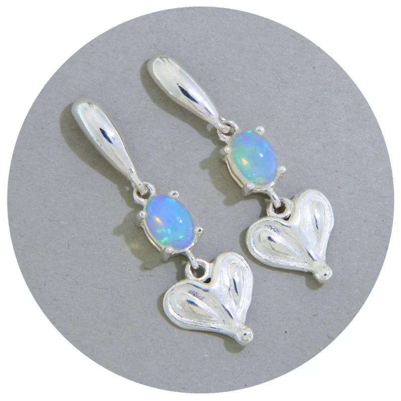 Cercei Argint 925 Opal Natural - Lux si Armonie
