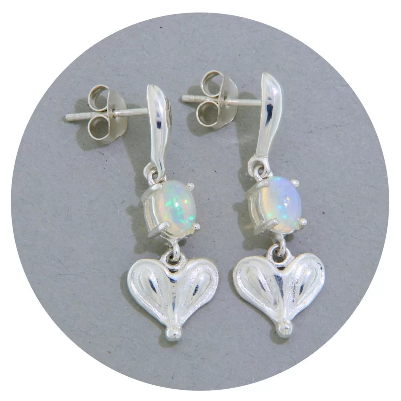 Cercei Argint 925 Opal Natural - Lux si Armonie