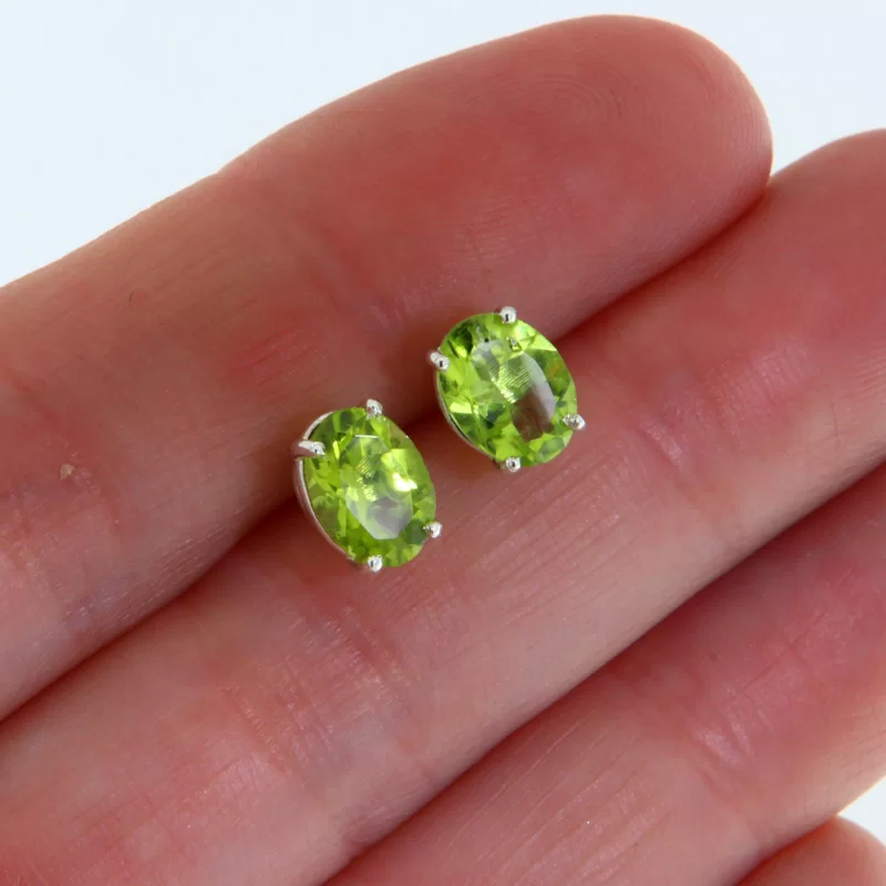 Cercei Argint 925 Peridot Natural - Prospetime si Echilibru