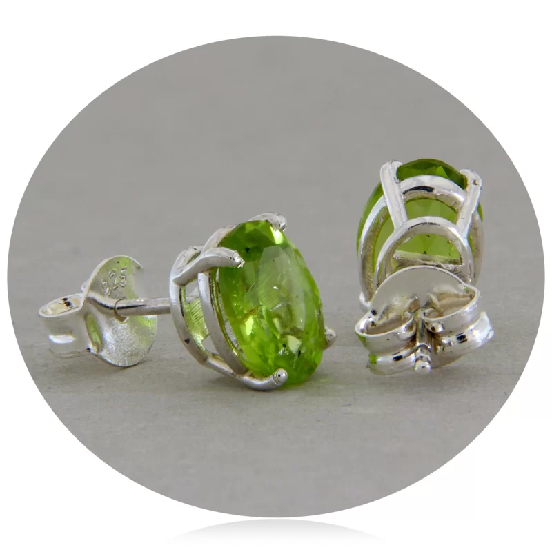 Cercei Argint 925 Peridot Natural - Prospetime si Echilibru