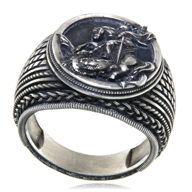 Ghiul Argint 925 Sfantul Gheorghe - Curaj si Protectie