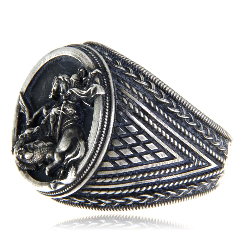 Ghiul Argint 925 Sfantul Gheorghe - Curaj si Protectie