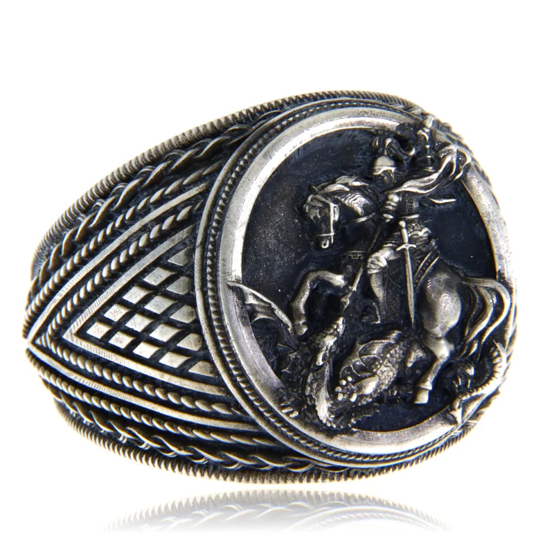 Ghiul Argint 925 Sfantul Gheorghe - Curaj si Protectie