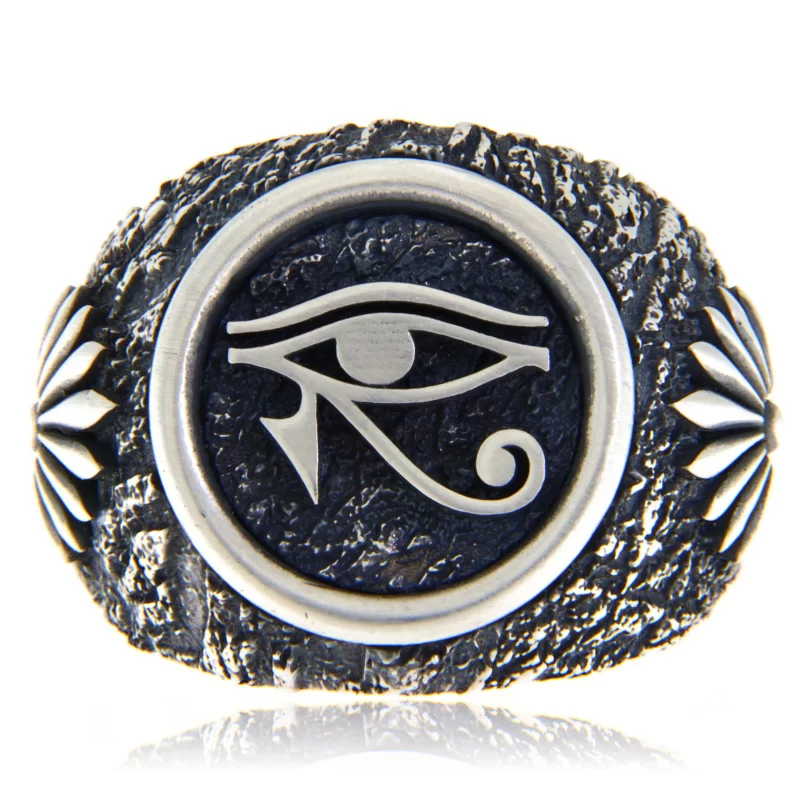 Ghiul Argint 925 Masiv Horus Eye - Protectie si Intelepciune Ancestrala