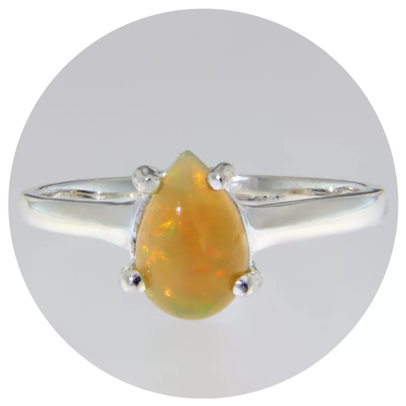 Inel Argint 925 Opal Natural - Simplitate si Eleganta