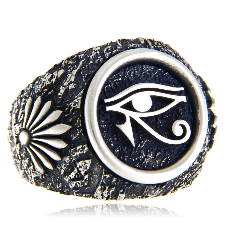 Ghiul Argint 925 Masiv Horus Eye - Protectie si Intelepciune Ancestrala