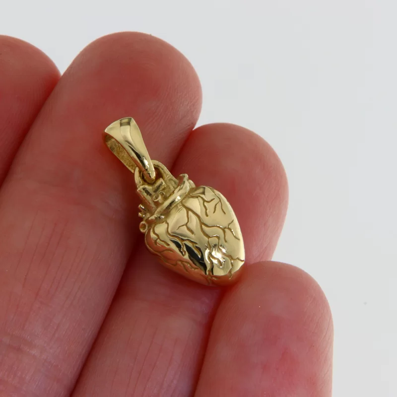 Pandant Aur 14k Inima - Heart&#039;s True Wisdom
