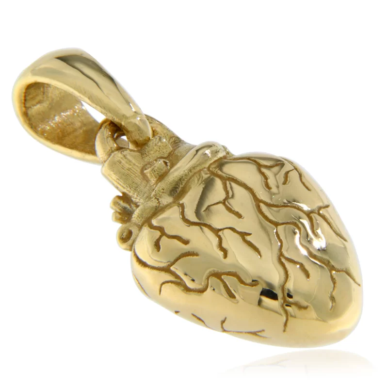 Pandant Aur 14k Inima - Heart&#039;s True Wisdom