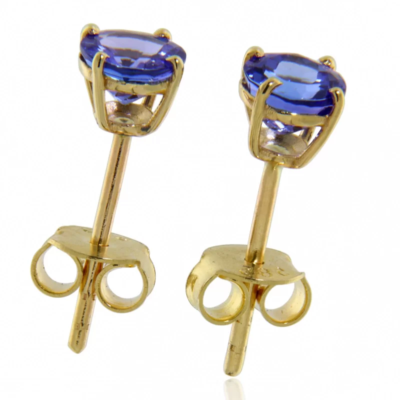 Cercei Aur 14k Tanzanite Naturale - Eleganta si Mister