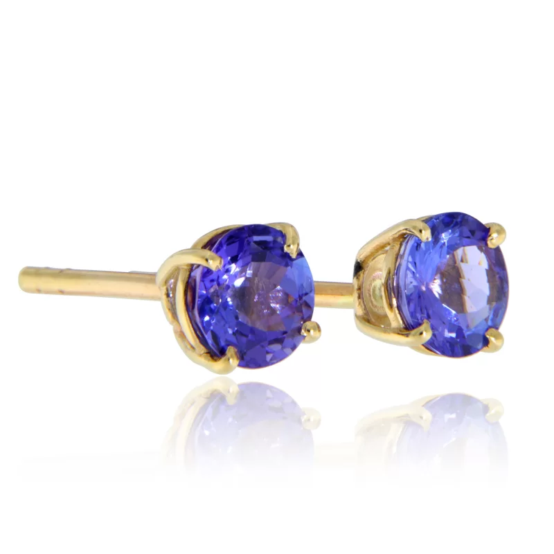 Cercei Aur 14k Tanzanite Naturale - Eleganta si Mister