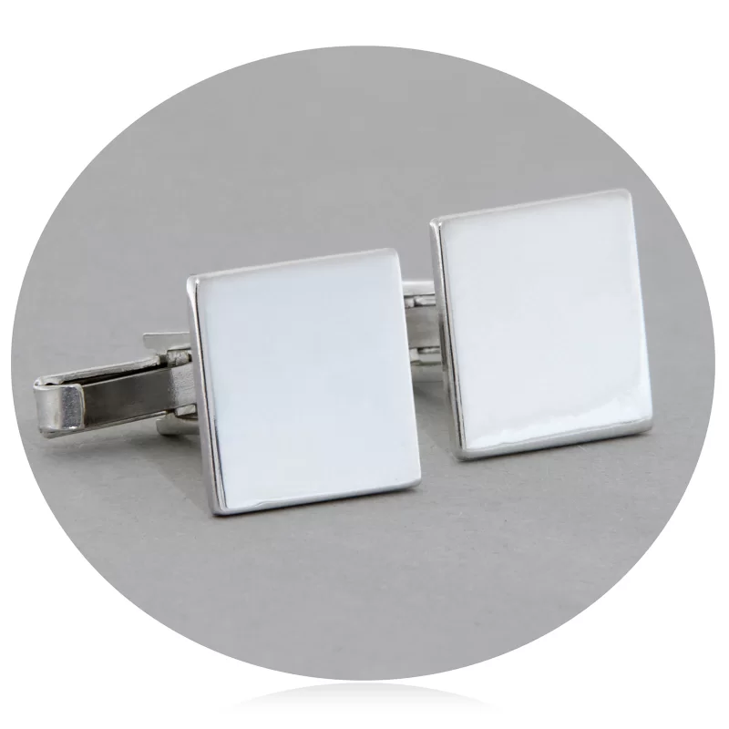 Butoni Argint 925 Silver Square - Eleganta Masculina