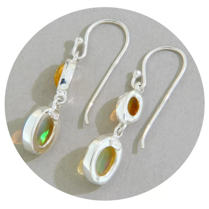 Cercei Argint 925 Opal Natural - Eleganta Subtila