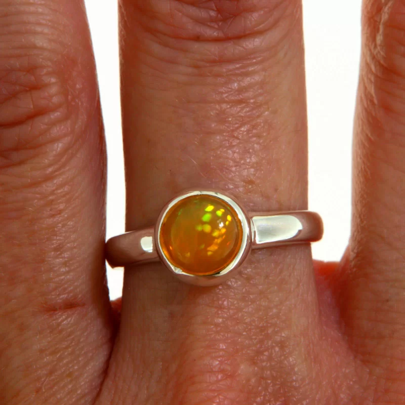 Inel Argint 925 Opal Natural - Eleganta si Stralucire Delicata