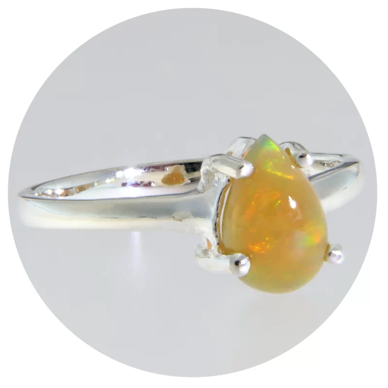 Inel Argint 925 Opal Natural - Simplitate si Eleganta