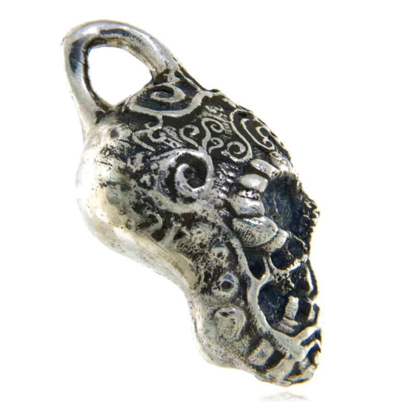 Pandantiv Argint 925 Oxidat Mexican Skull – Simbol al Vietii si Reinnoirii
