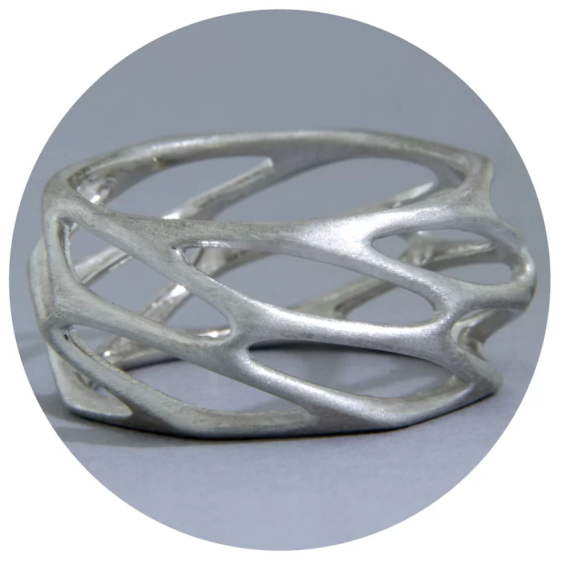 Inel Argint 925 Sculptat Design Organic - Eleganta Moderna